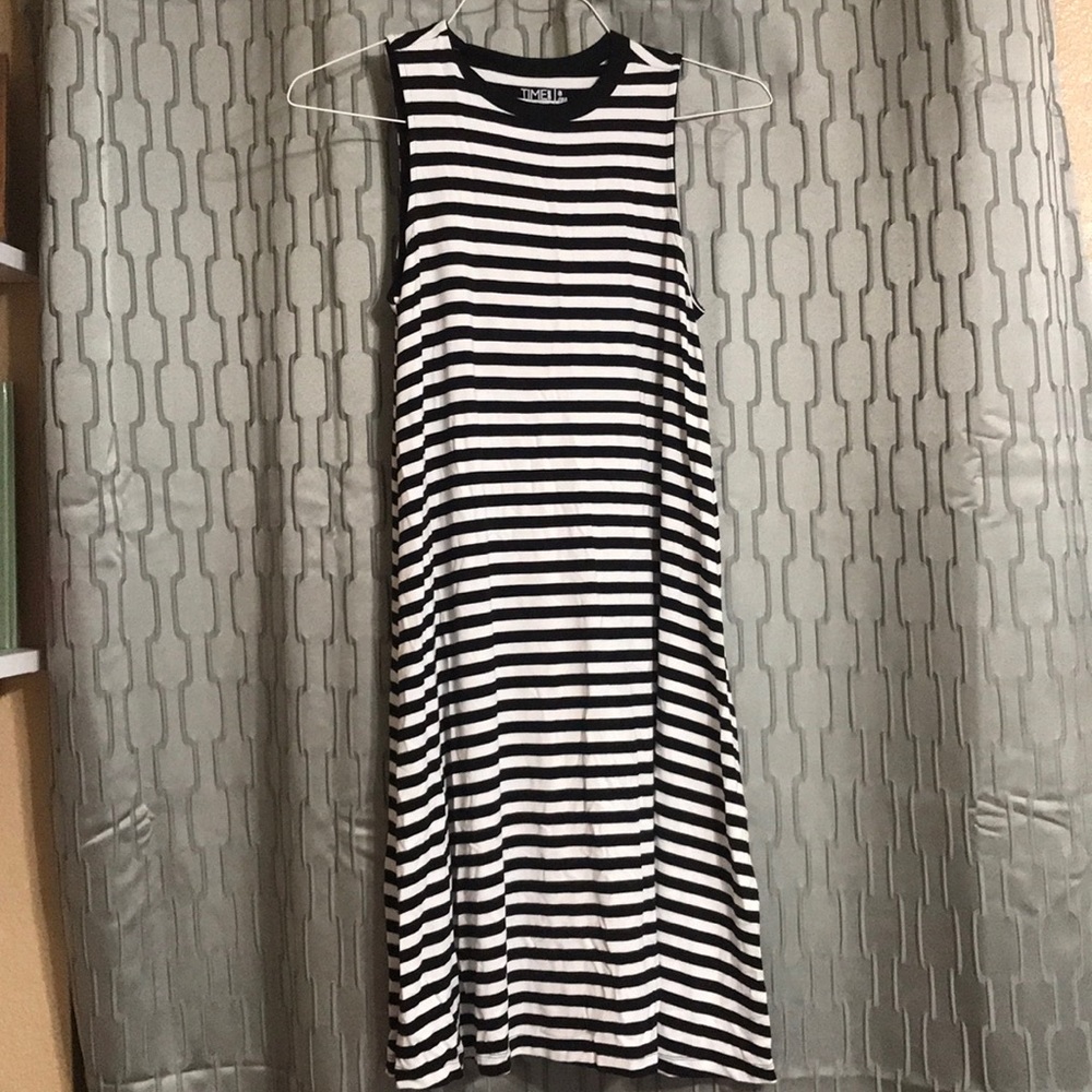 Stripped T-shirt dress